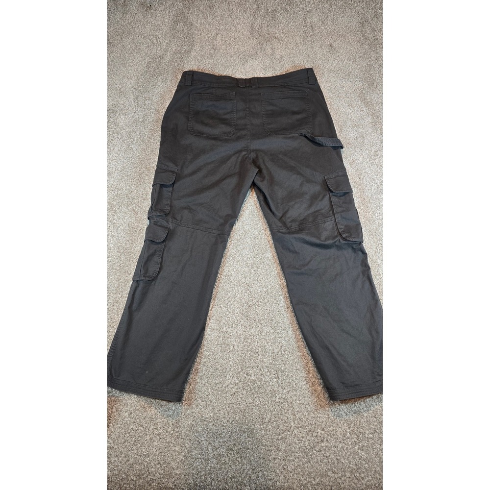Abercrombie & Fitch Mens Charcoal Gray Utility Cargo Pants Hammer Loop 34/18R
